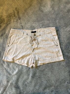 GAP Beige Drawstring Linen-Blend Women’s Short Shorts Size 4